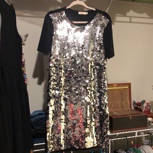 Tory Burch sequin sweater dress